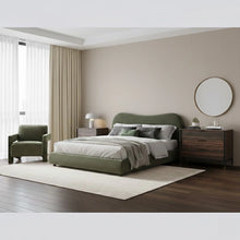 Load image into Gallery viewer, Wave Bed in Olive Soft Weave