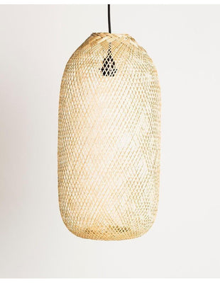 Bamboo pendant lamp large size Ø35xH60 cm