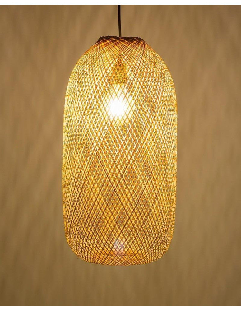 Bamboo pendant lamp large size Ø35xH60 cm