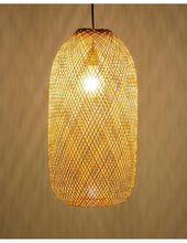 Carica l&#39;immagine nel visualizzatore di Gallery, Bamboo pendant lamp large size Ø35xH60 cm
