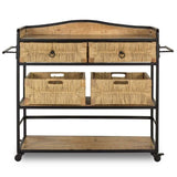 Bar cart with wheels