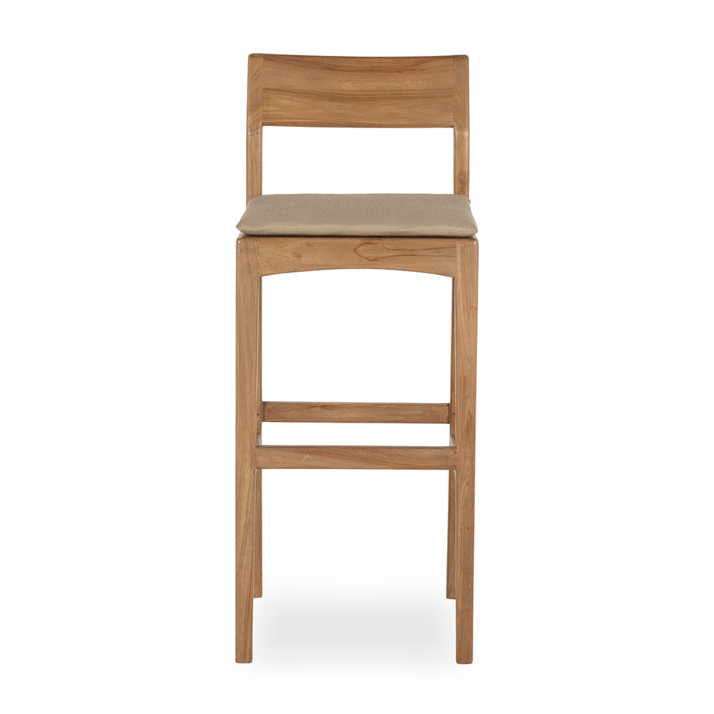 Teak wood bar stool
