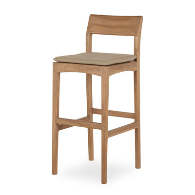 Teak wood bar stool