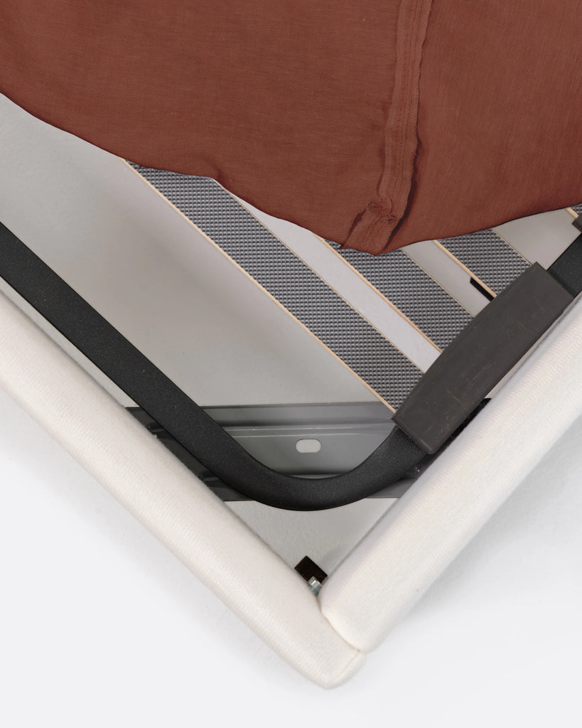 Terracotta Linen Bed 160 x 200 cm