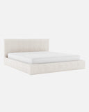 Beige Olefin Bed 160 x 200 cm