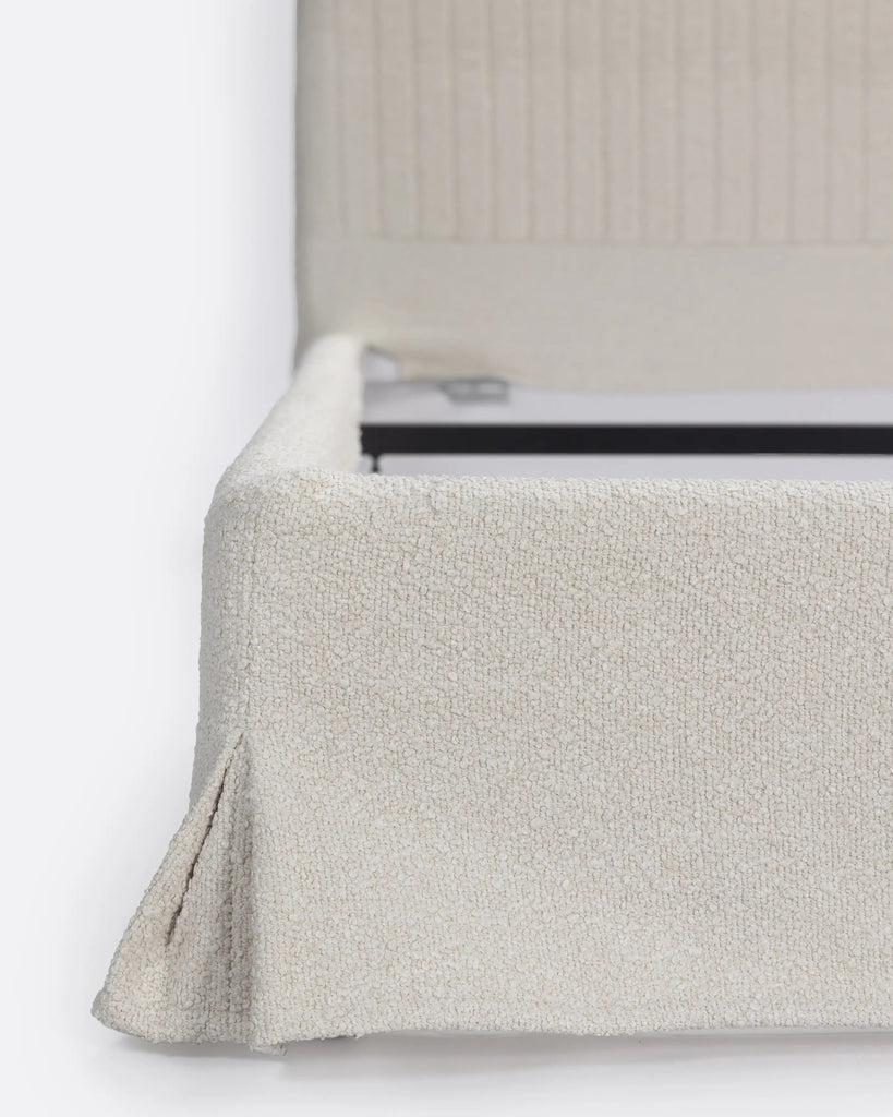 Beige Olefin Bed 160 x 200 cm