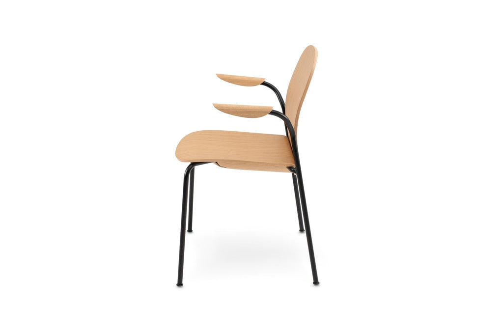 Book Armchair - Oak - Upholstered Seat