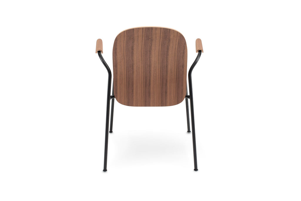 Book Armchair - Walnut - Upholstered Seat