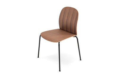 Book Side Chair - Walnut - Veneer Seat