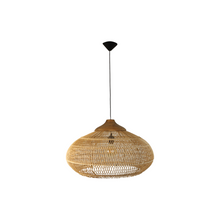 Load image into Gallery viewer, Pendant Light Rattan - 61x61x37 - Natural - Rattan/teak