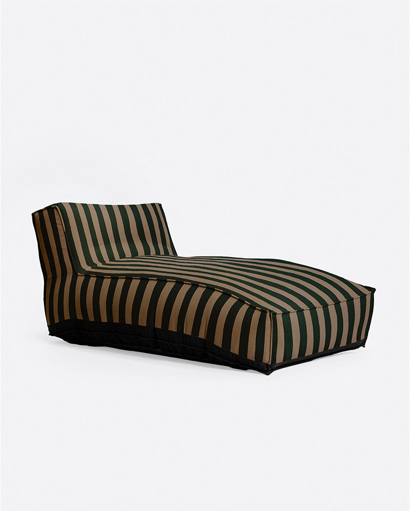 Outdoor XL chaise longue Dark Green