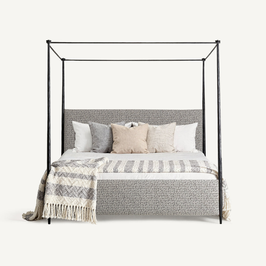 Canopy metal bed