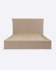 Natural Linen Bed 180 x 200 cm
