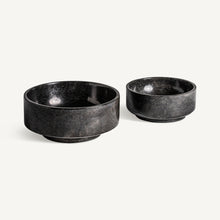 Cargar imagen en el visor de la galería, Marble black centerpiece s/2