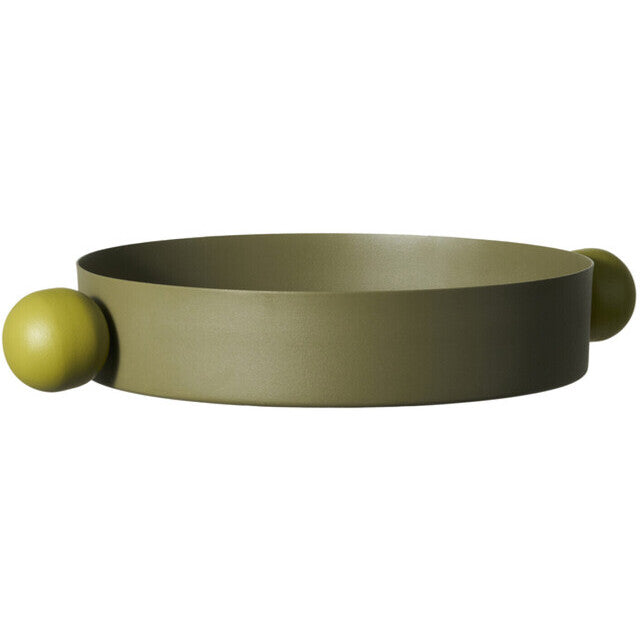 Fame tray green D26 H5,5