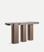 Cargar imagen en el visor de la galería, Wood and Marble Console