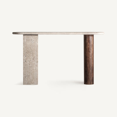 Travertine/Mango Console