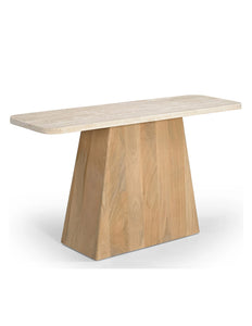Console Travertine/Mango wood