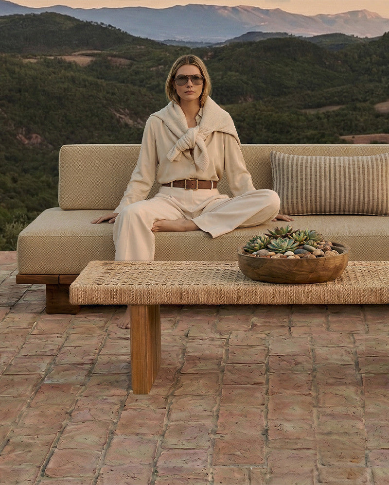 4-seater outdoor sofa Sand