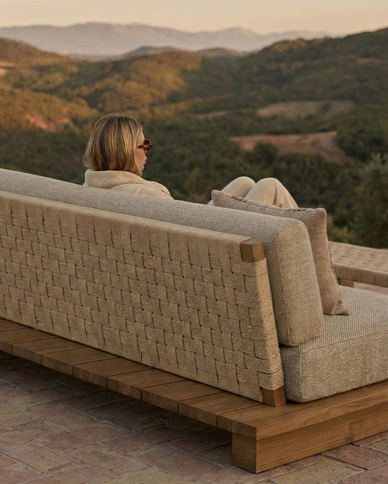 4-seater outdoor sofa Sand