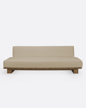 Cargar imagen en el visor de la galería, Outdoor teak and rope 4-seater sofa natural