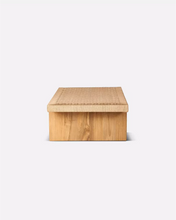 Load image into Gallery viewer, Teak wood and cord coffee table 150cm