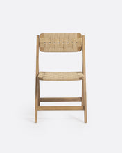 Laden Sie das Bild in den Galerie-Viewer, Teak folding chair with rope