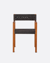 Laden Sie das Bild in den Galerie-Viewer, Black teak outdoor chair
