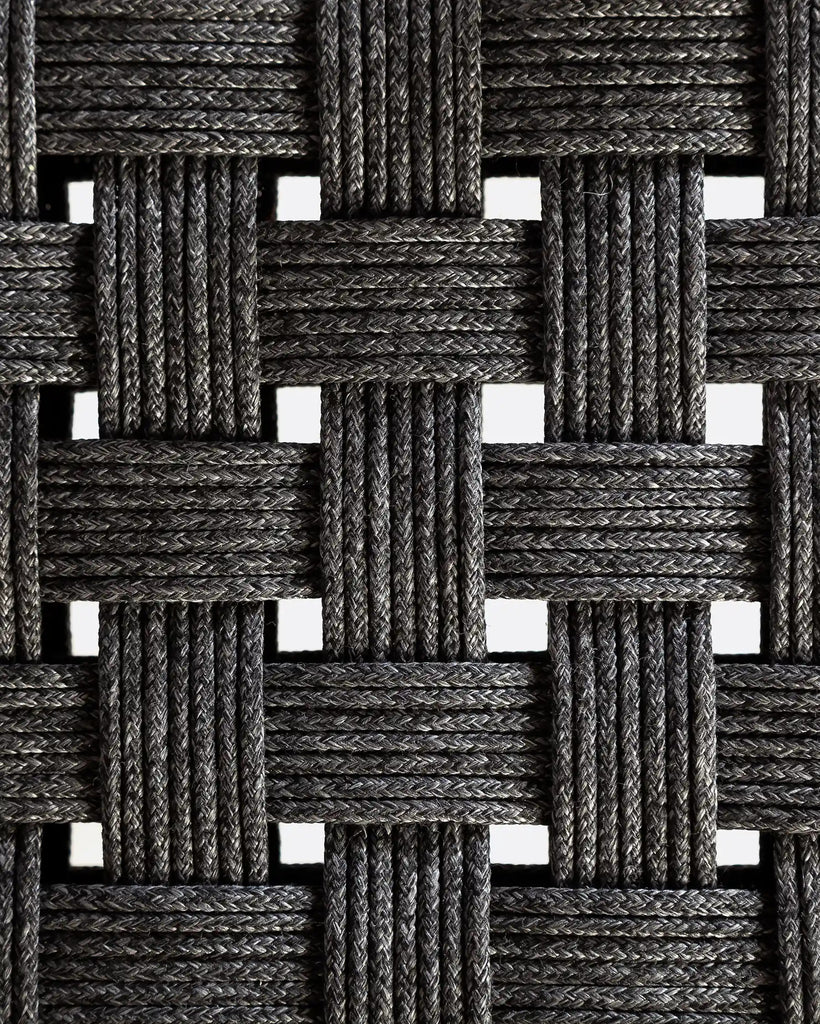 Black teak outdoor chair