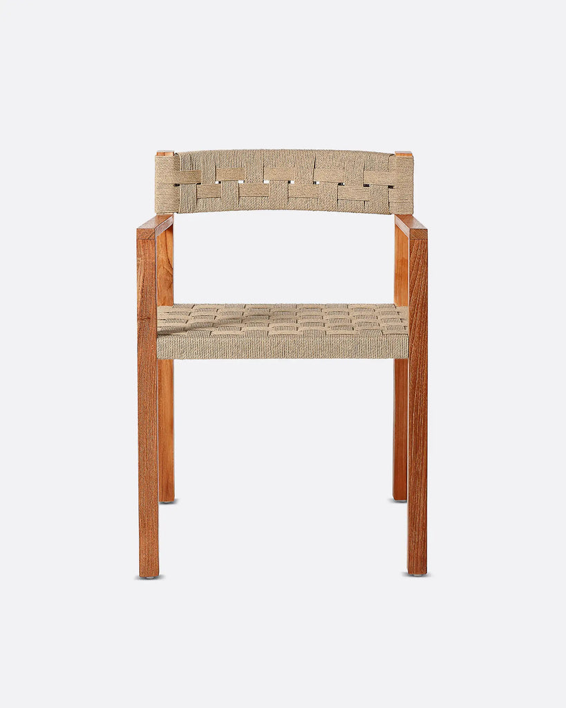 Natural teak outdoor chair