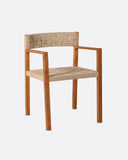 Natural teak outdoor chair