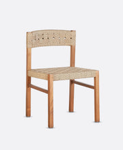 Laden Sie das Bild in den Galerie-Viewer, Natural teak outdoor chair w/o armrests
