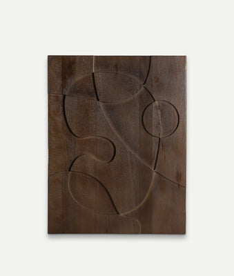 Wall art mango wood