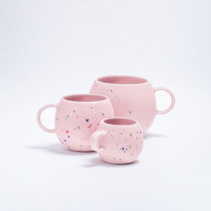 New Party Medium Ball Mug Pink 250ml