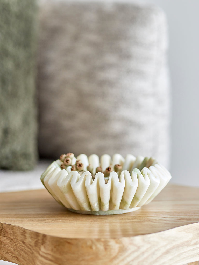 Harmonia Bowl, Green, Marble