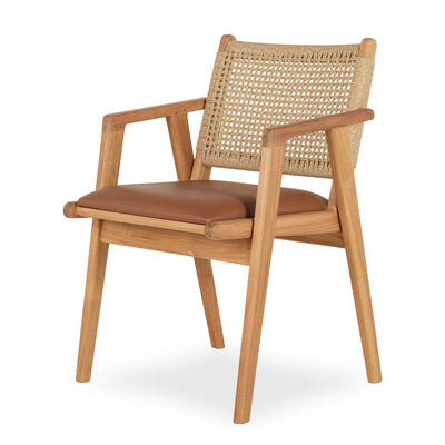 Teak and ash wood chair
