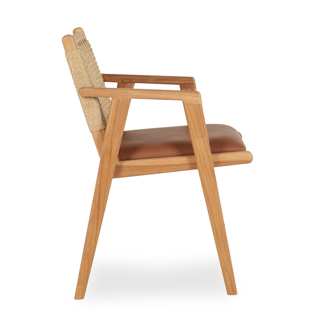 Teak and ash wood chair