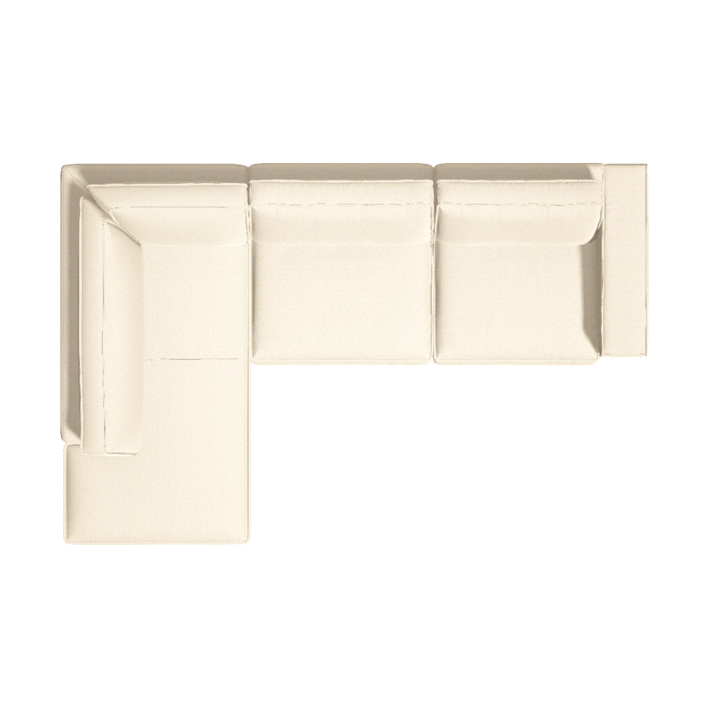 Noora Sofa 315x204cm in Adria Ivory