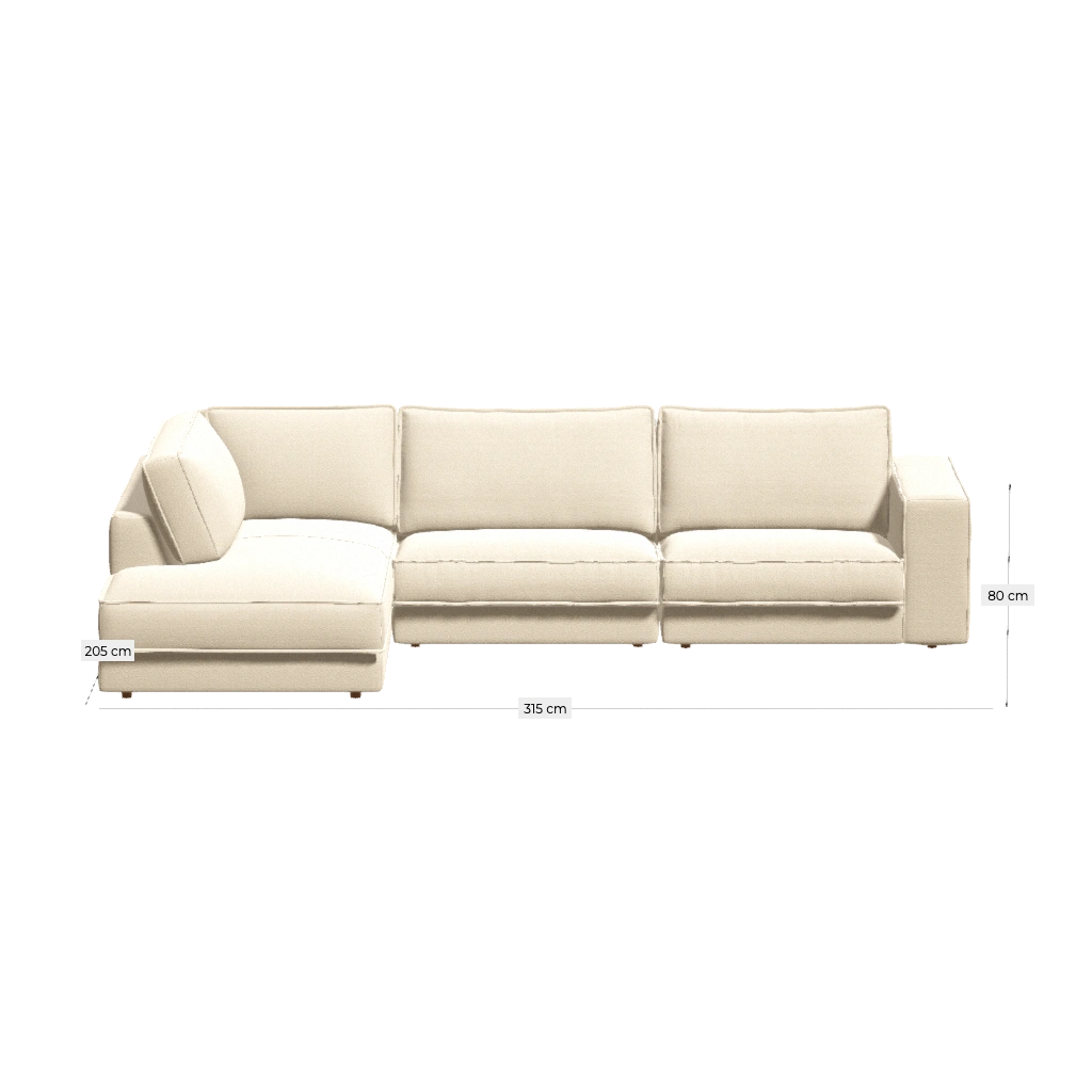 Cosima Sofa 246*105 in Monza Beige