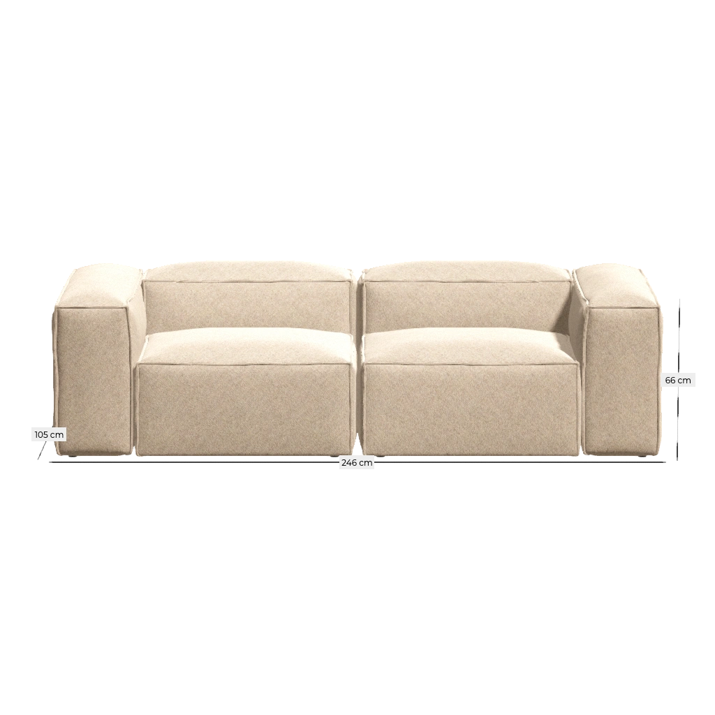 Cosima Sofa 246*105 in Monza Beige