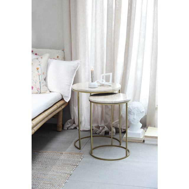 Ellia marble decoration23X10X1.5 cm, White