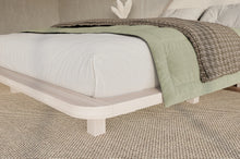 Load image into Gallery viewer, Beech wooden levitating bed in Japandi style