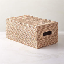 Cargar imagen en el visor de la galería, Rattan Storage Basket with lid