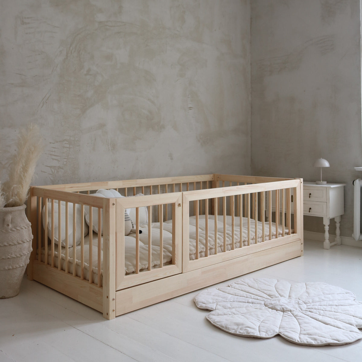 Bambi with rung rail 200x120 natural