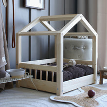 Load image into Gallery viewer, Cozy House Bed Natural Wood (L)