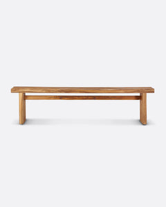 Recycled teak wood bench 180 x 25 x 44 cm