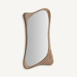 Teak Wood Organic Mirror
