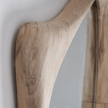 Cargar imagen en el visor de la galería, Teak Wood Organic Mirror