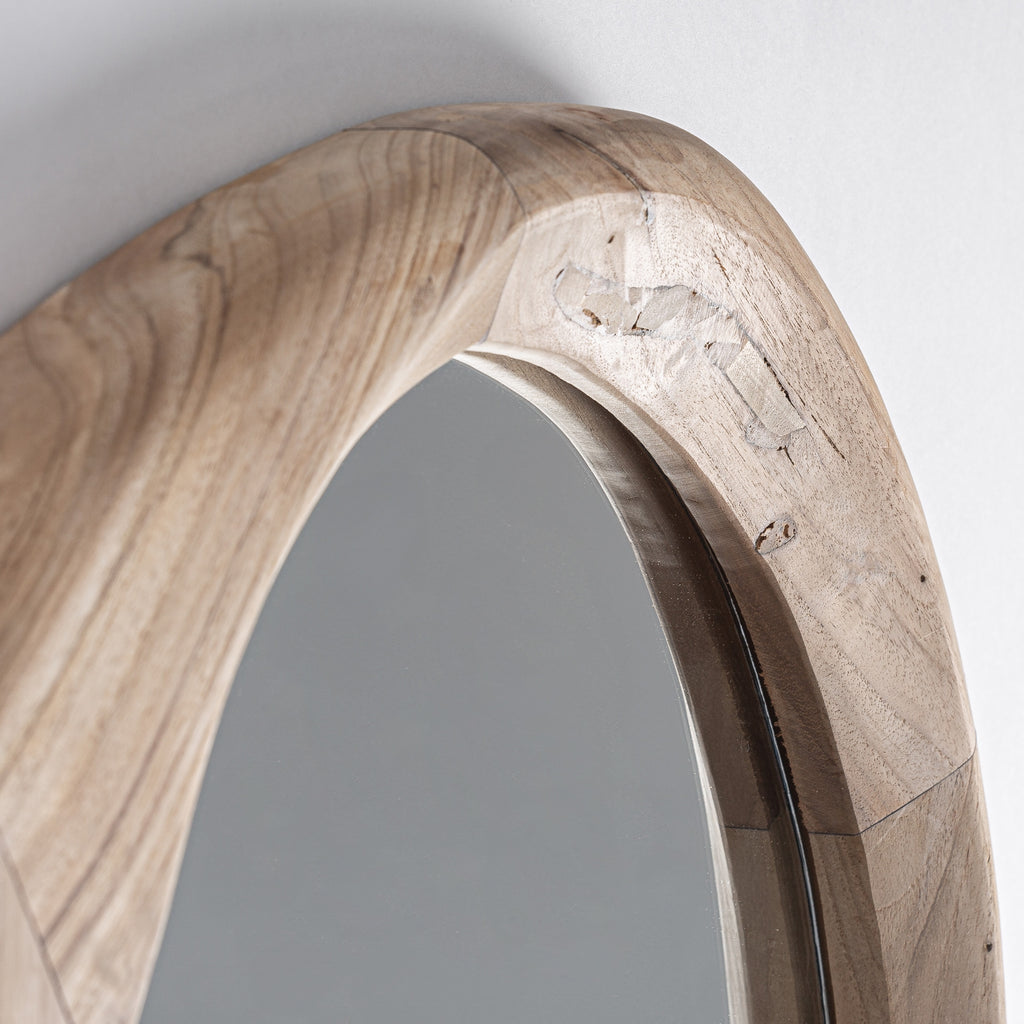 Teak Wood Mirror