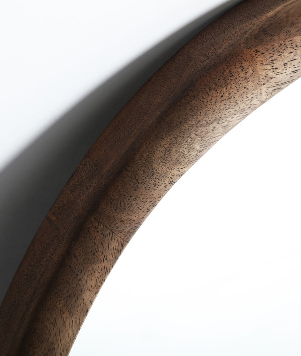 Rubber wood mirror
